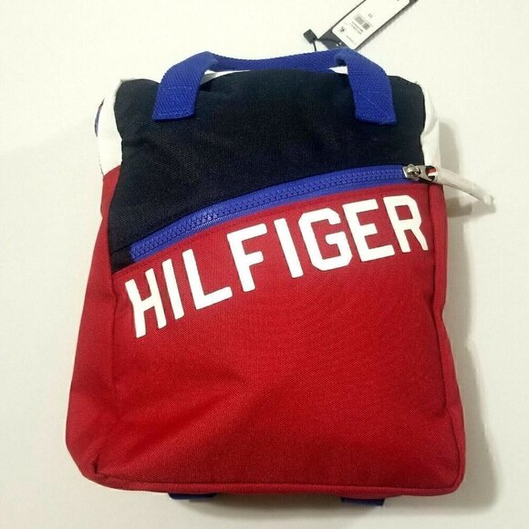 Tommy Hilfiger Lunch Backpack Small Block Canvas Size 8" X‎ 11" - Picture 2 of 9